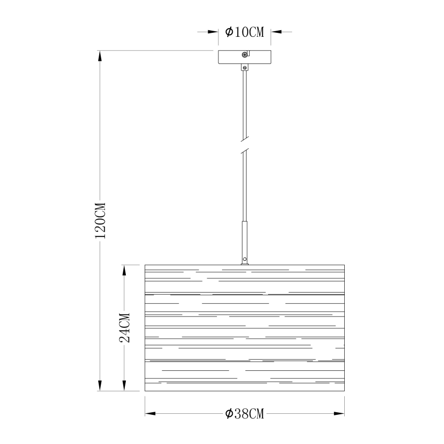 Globo - Lysekrone i en snor 1xE27/40W/230V