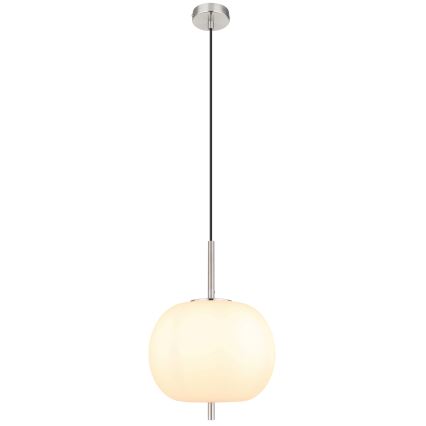 Globo - Pendel 1xE14/60W/230V skinnende krom