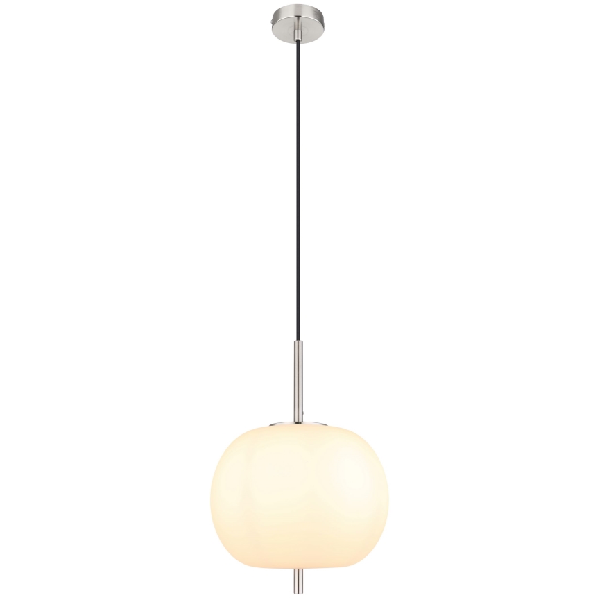 Globo - Pendel 1xE14/60W/230V skinnende krom