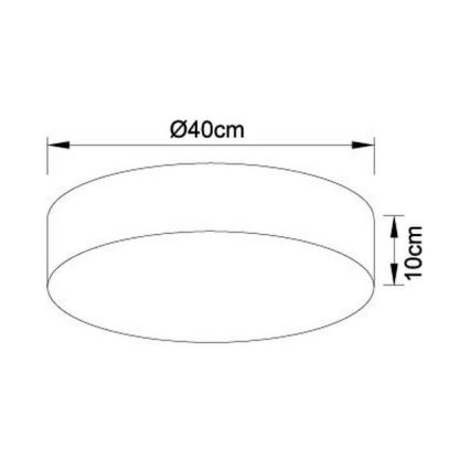 Globo - LED loftlampe dæmpbar LED/24W/230V + fjernbetjening