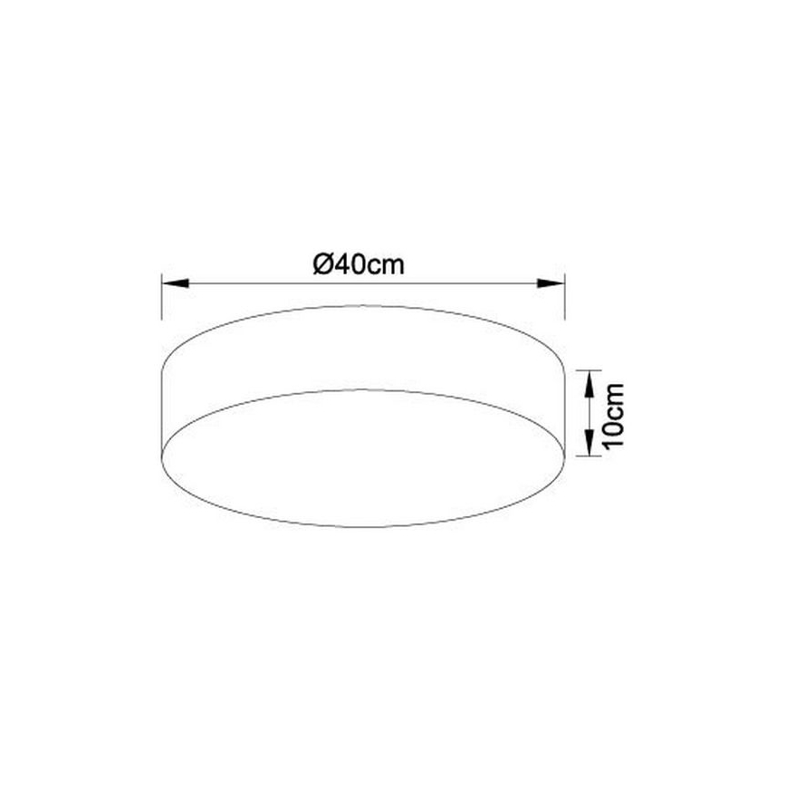 Globo - LED loftlampe dæmpbar LED/24W/230V + fjernbetjening