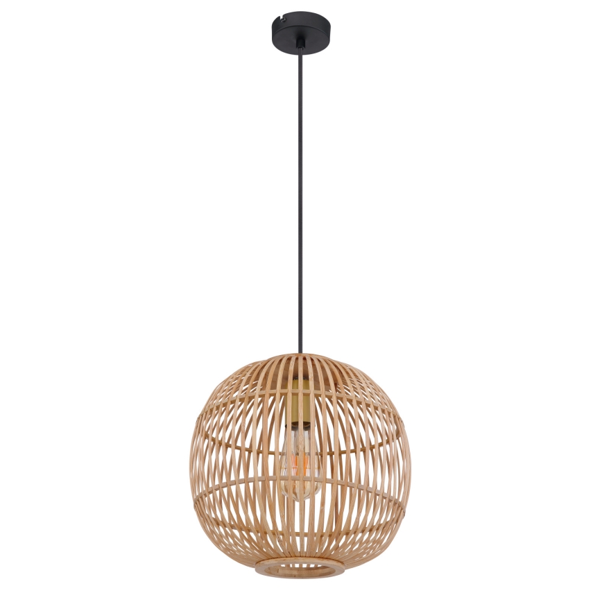 Globo - Pendel 1xE27/60W/230V bambus