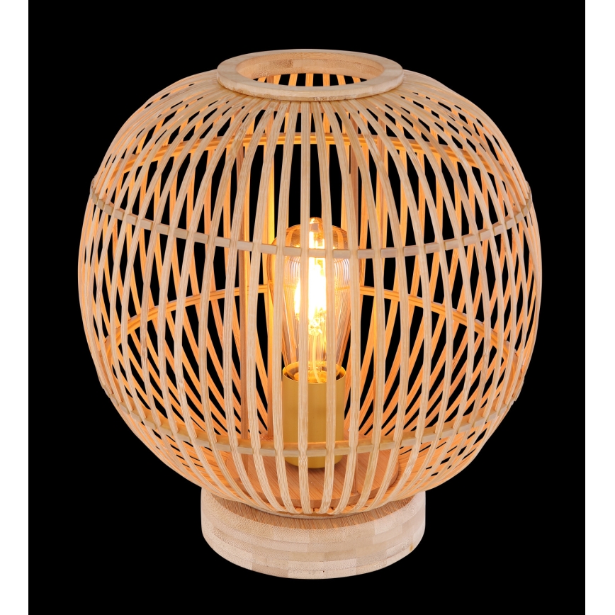 Globo - Bordlampe 1xE27/60W230V bambus
