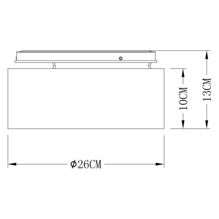 Globo - LED loftlampe LED/12W/230V
