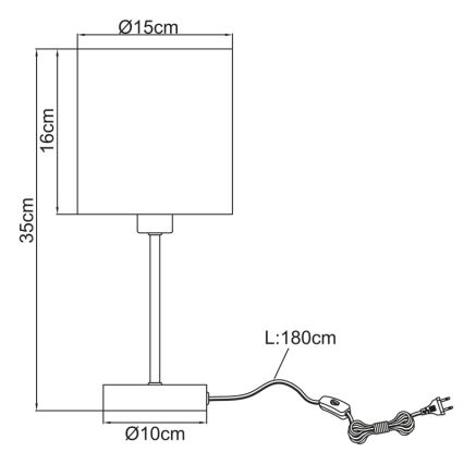 Globo - Bordlampe 1xE14/25W/230V