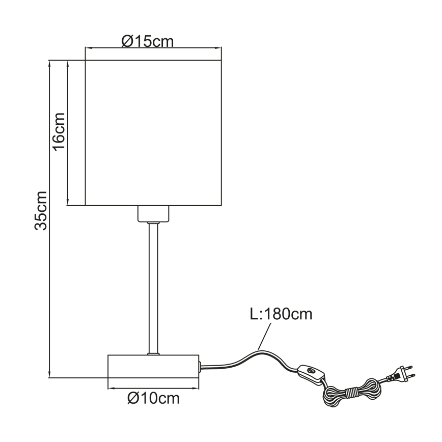 Globo - Bordlampe 1xE14/25W/230V