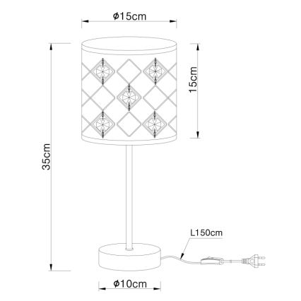 Globo - Bordlampe 1xE14/40W/230V