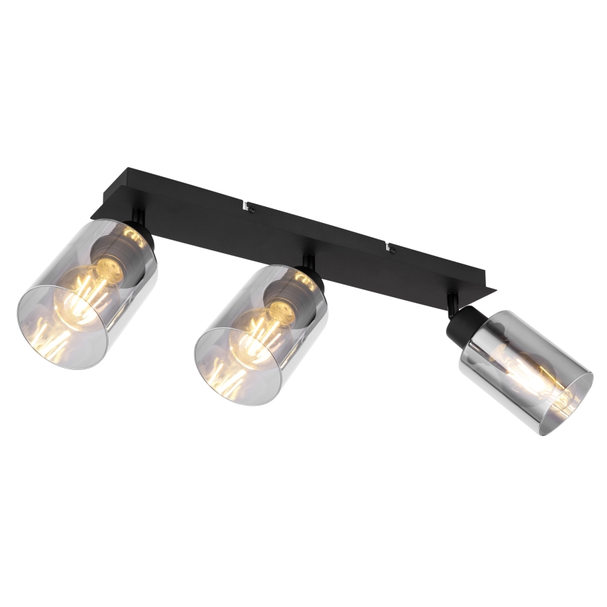 Globo - Spotlampe 3xE27/15W/230V sort