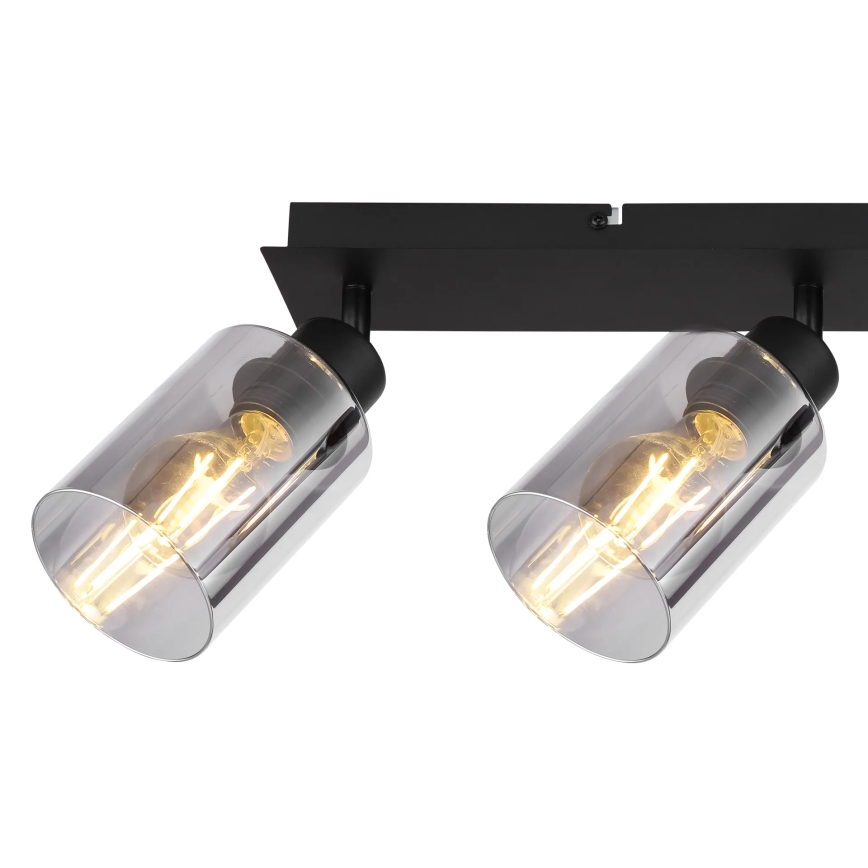 Globo - Spotlampe 3xE27/15W/230V sort