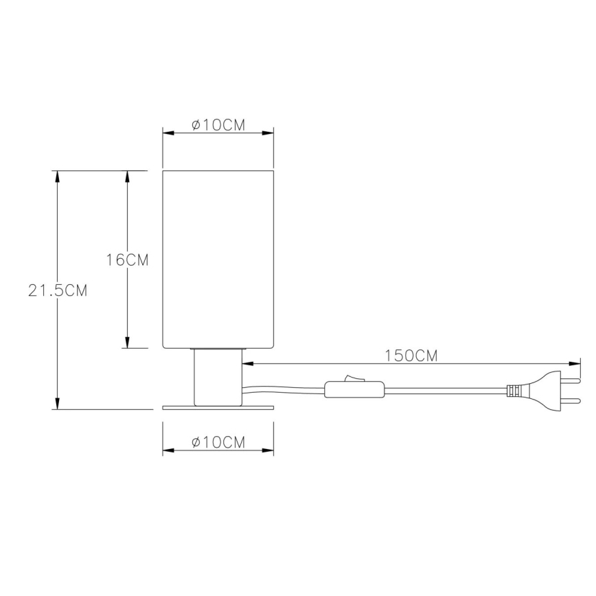 Globo - Bordlampe 1xE27/60W/230V sort