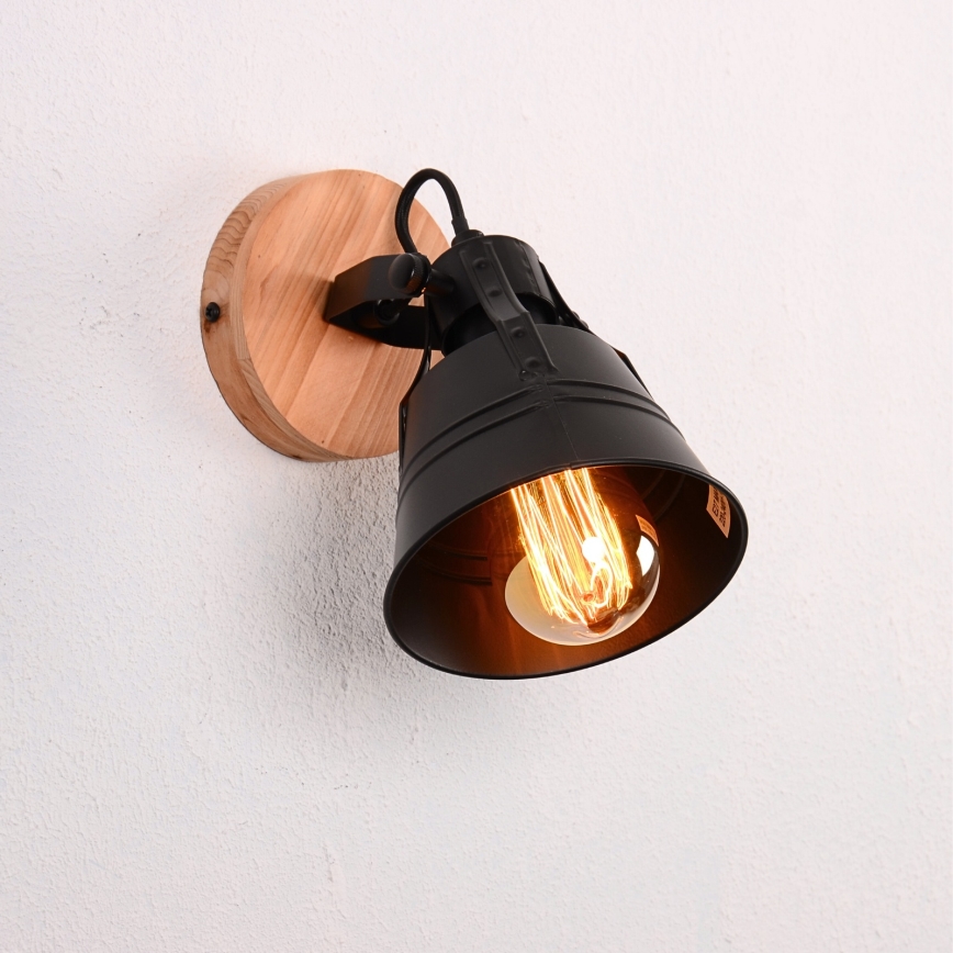 Globo - Vægspot 1xE27/60W/230V gran