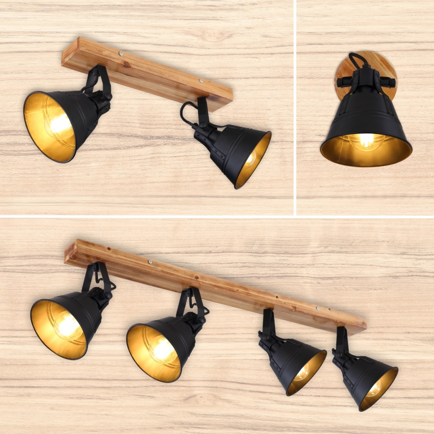 Globo - Vægspot 1xE27/60W/230V gran