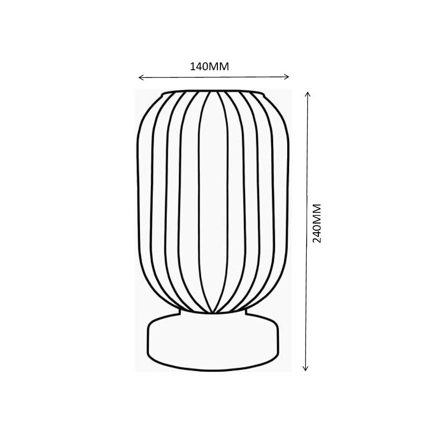 Globo - Bordlampe 1xE27/40W/230V grøn