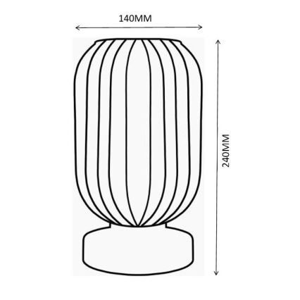 Globo - Bordlampe 1xE27/40W/230V hvid