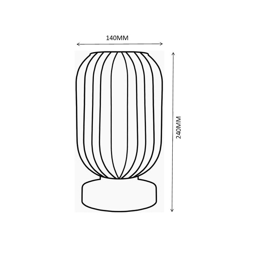Globo - Bordlampe 1xE27/40W/230V hvid