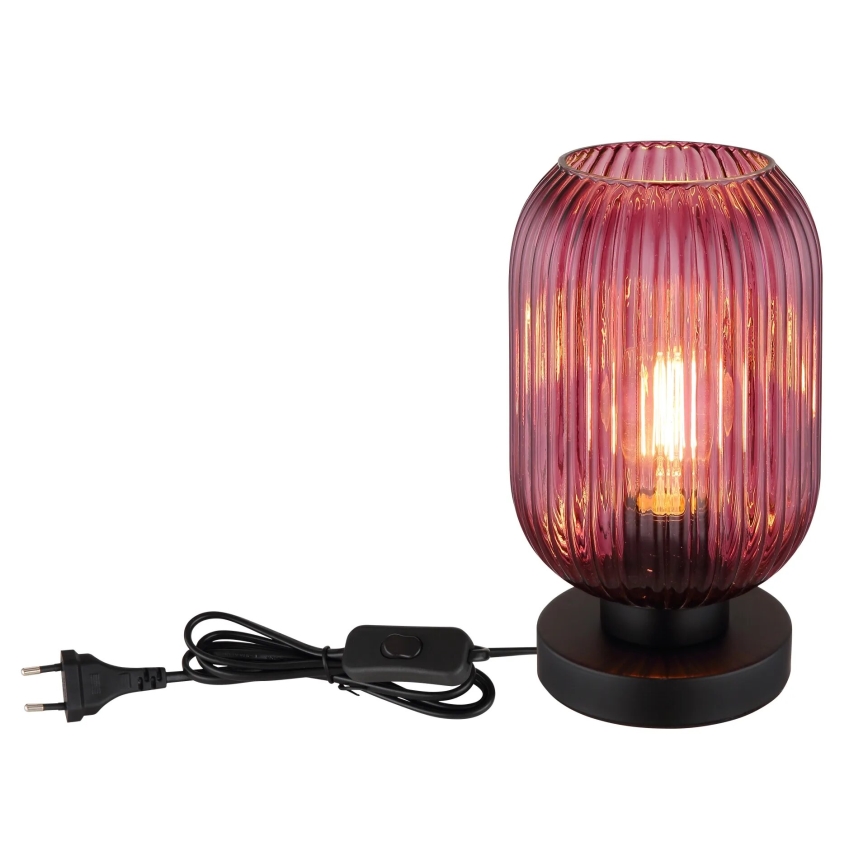Globo - Bordlampe 1xE27/40W/230V lilla