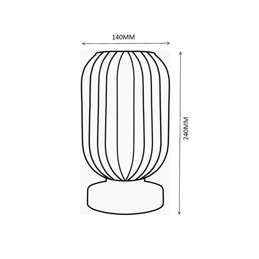 Globo - Bordlampe 1xE27/40W/230V lilla
