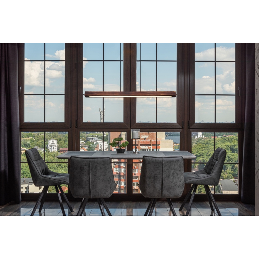 Globo - LED pendel LED/28W/230V fyrretræ