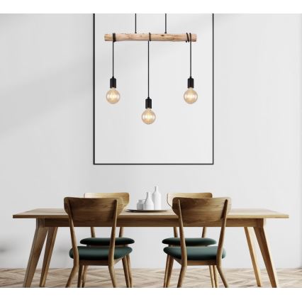 Globo - Loftlampe på ledning 3xE27/60W/230V