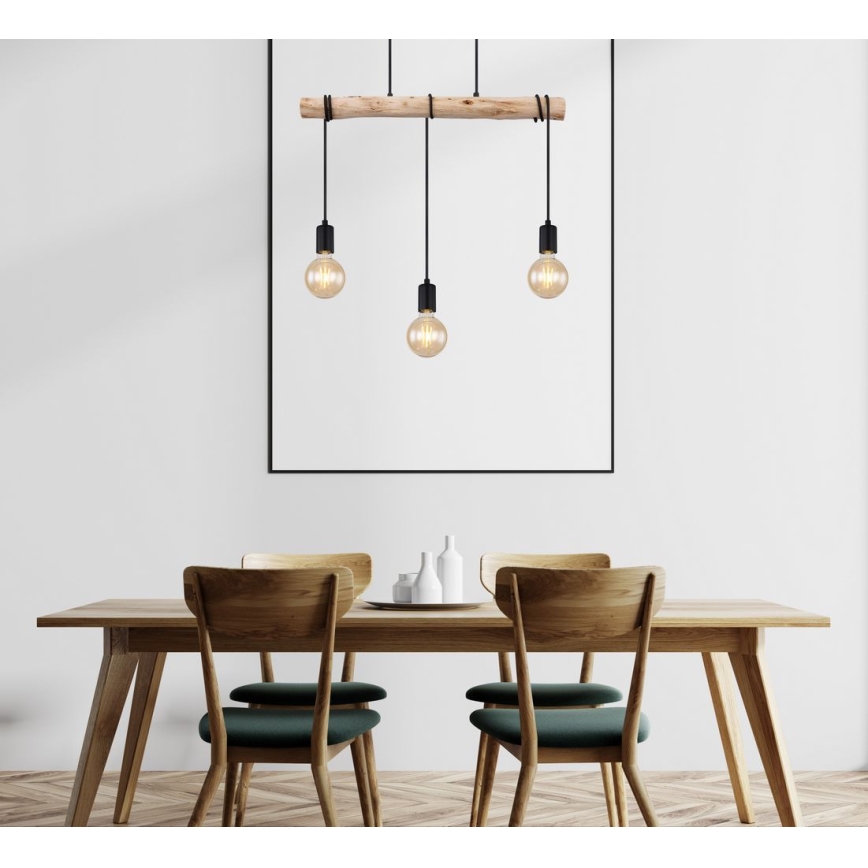 Globo - Loftlampe på ledning 3xE27/60W/230V