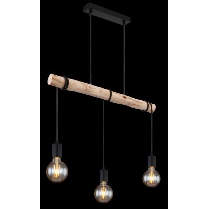 Globo - Loftlampe på ledning 3xE27/60W/230V