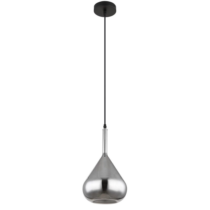 Globo - Pendel 1xE27/60W/230V diameter 20 cm sort