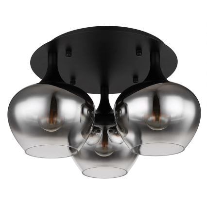 Globo - Loftlampe 3xE27/40W/230V diameter 45 cm sort