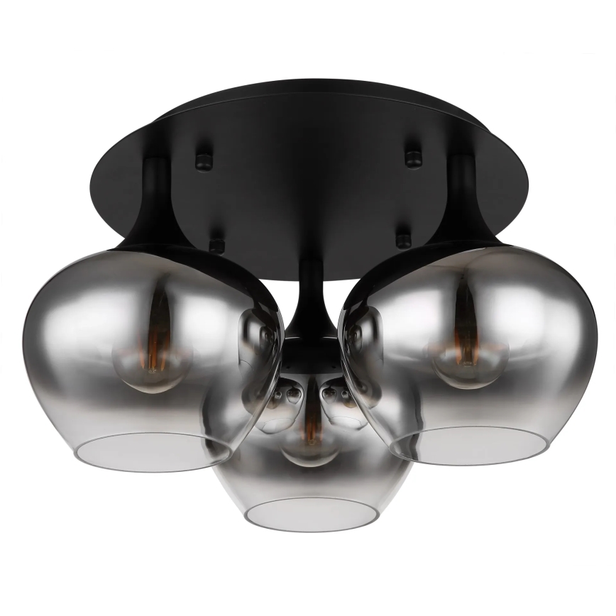 Globo - Loftlampe 3xE27/40W/230V diameter 45 cm sort