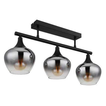 Globo - Loftlampe 3xE27/40W/230V sort