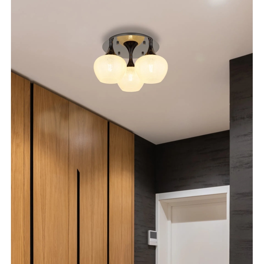 Globo - Loftlampe 3xE27/40W/230V antracit