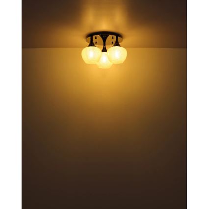 Globo - Loftlampe 3xE27/40W/230V antracit