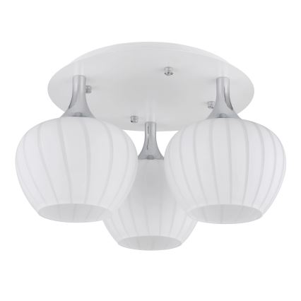Globo - Loftlampe 3xE27/40W/230V hvid