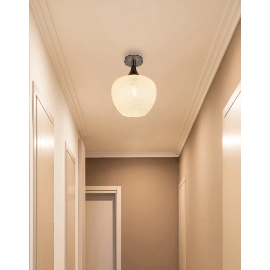 Globo - Loftlampe 1xE27/40W/230V hvid/antracit