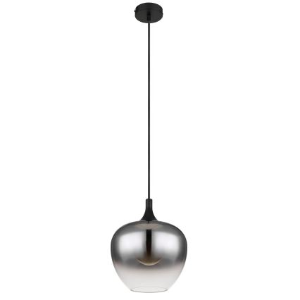 Globo - Pendel 1xE27/40W/230V diameter 24 cm sort