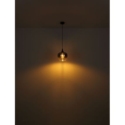 Globo - Pendel 1xE27/60W/230V diameter 29 cm sort