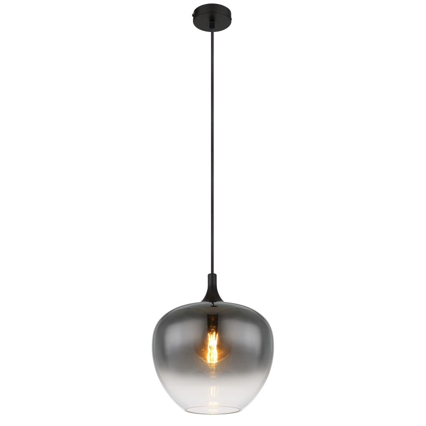 Globo - Pendel 1xE27/60W/230V diameter 29 cm sort
