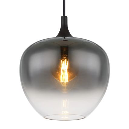 Globo - Pendel 1xE27/60W/230V diameter 29 cm sort