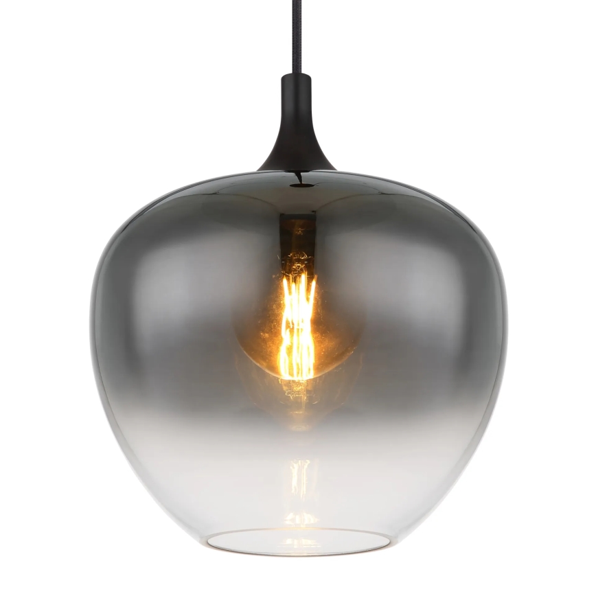 Globo - Pendel 1xE27/60W/230V diameter 29 cm sort