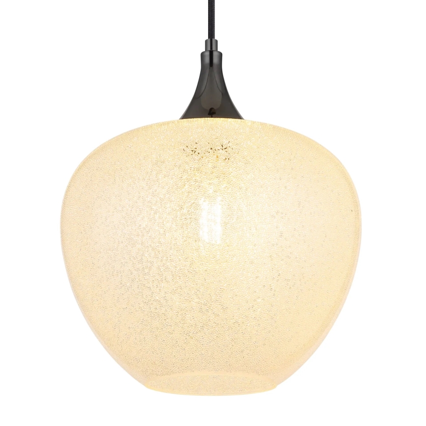 Globo - Pendel 1xE27/40W/230V diameter 29 cm hvid/antracit