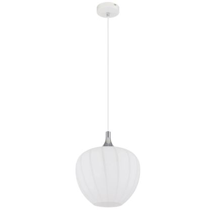 Globo - Pendel 1xE27/60W/230V diameter 29 cm hvid