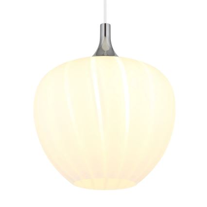 Globo - Pendel 1xE27/60W/230V diameter 29 cm hvid