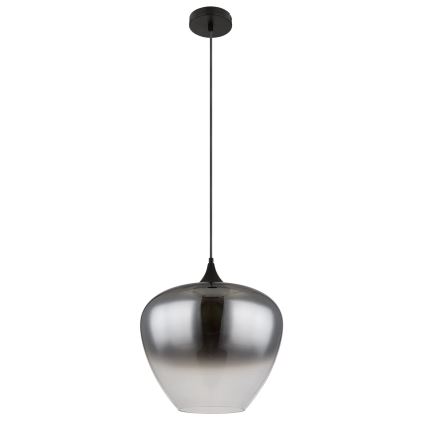 Globo - Pendel 1xE27/60W/230V diameter 40 cm sort