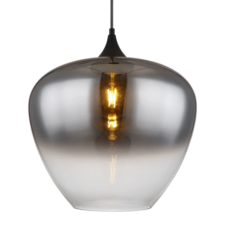 Globo - Pendel 1xE27/60W/230V diameter 40 cm sort