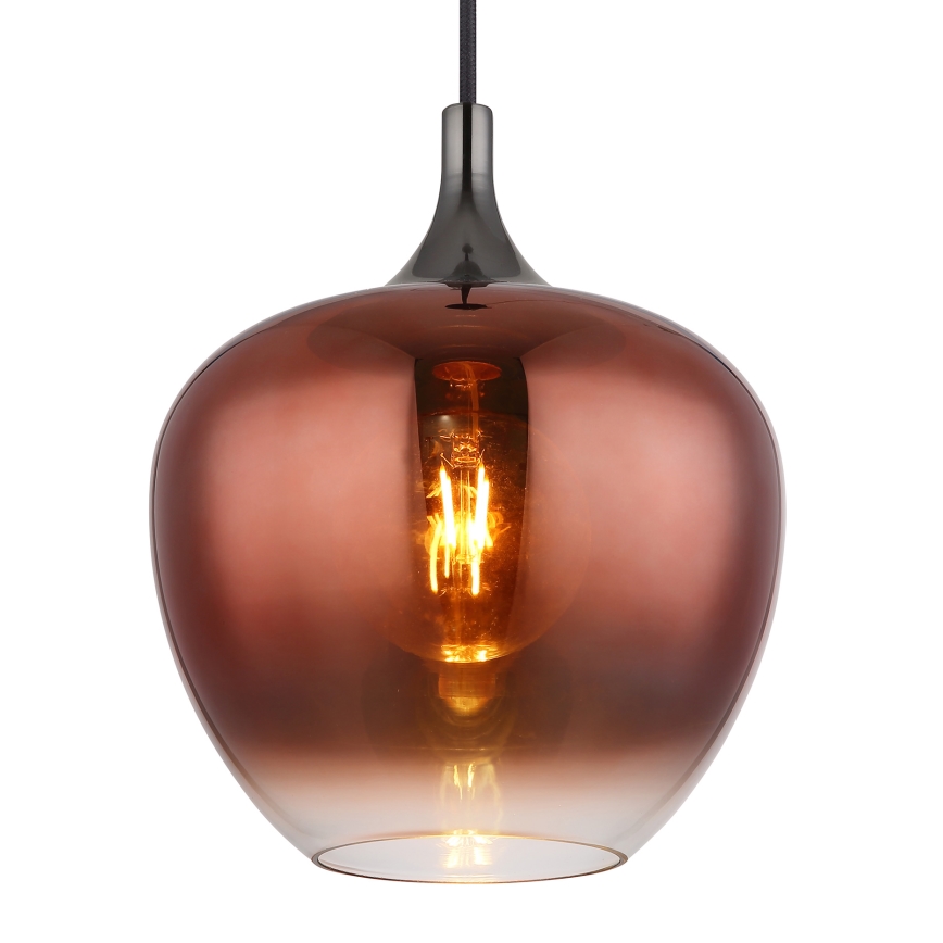 Globo - Pendel 1xE27/60W/230V diameter 24 cm kobber