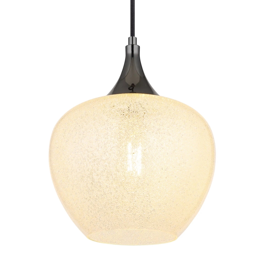 Globo - Pendel 1xE27/40W/230V diameter 24 cm hvid/antracit