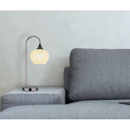 Globo - Bordlampe 1xE27/40W/230V hvid/antracit
