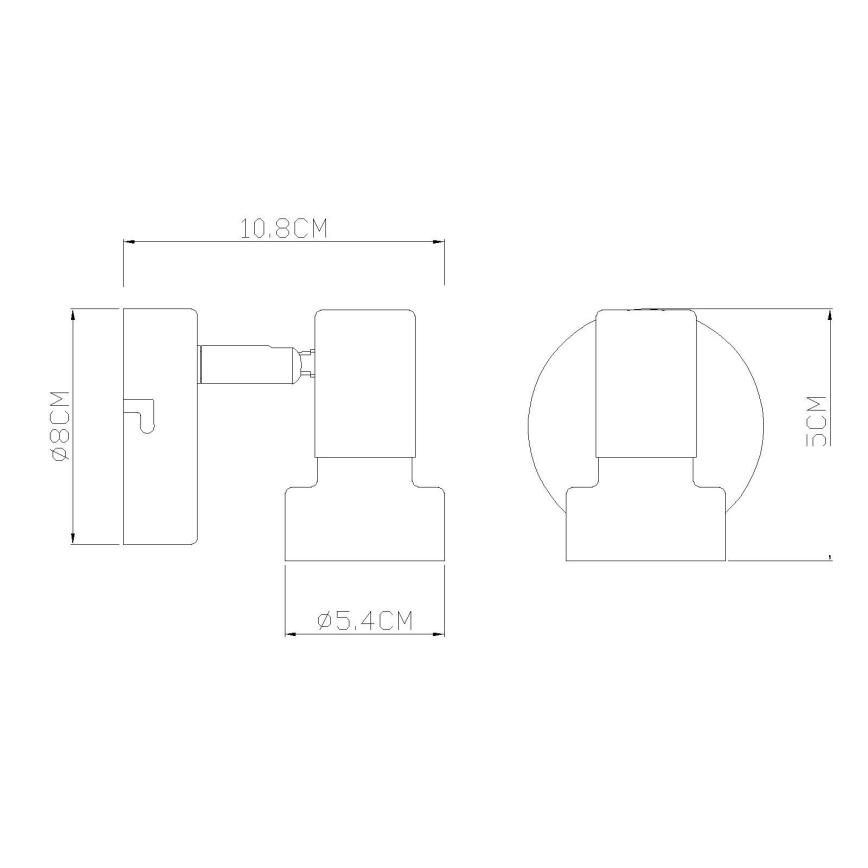 Globo - Bordlampe 1xE27/40W/230V hvid/antracit