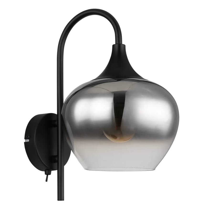 Globo - Væglampe 1xE27/40W/230V sort