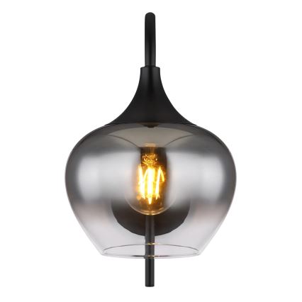 Globo - Væglampe 1xE27/40W/230V sort
