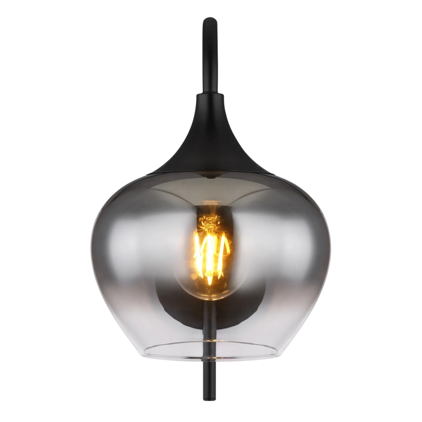 Globo - Væglampe 1xE27/40W/230V sort